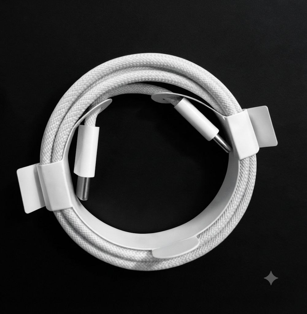 Кабель Apple USB-C в нейлоновому обплетенні тех пак. 1м.