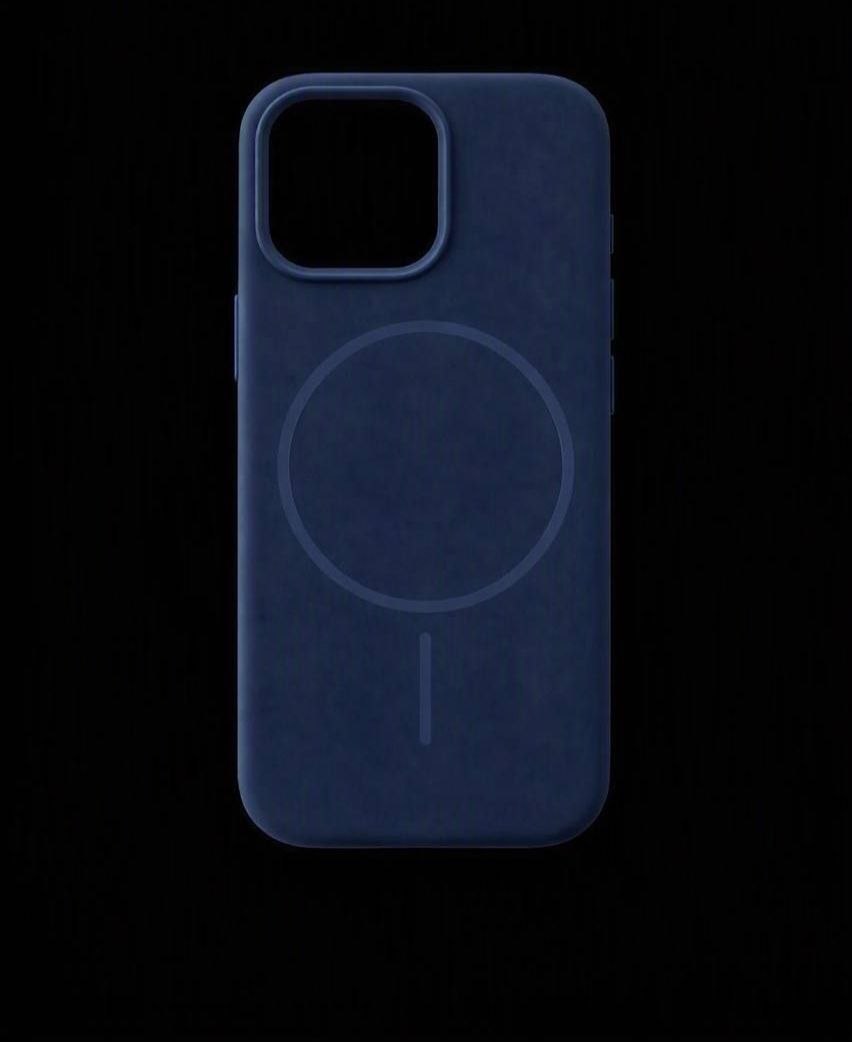 Silicone Case + MagSafe iPhone синій
