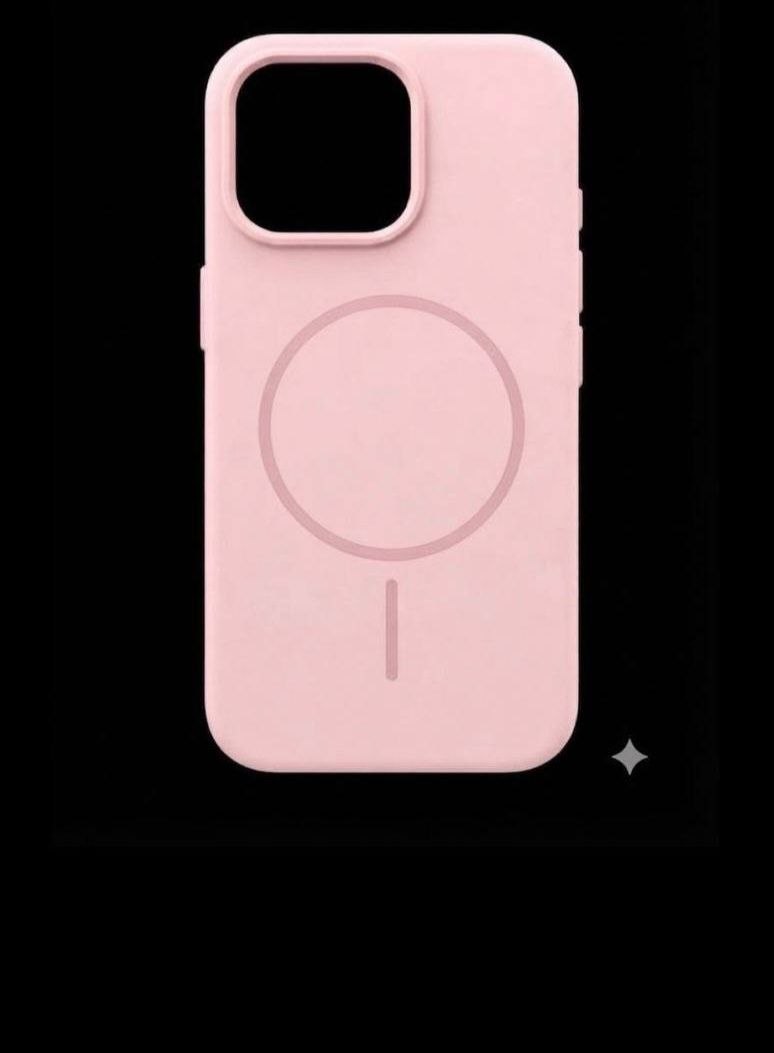 Silicone Case + MagSafe iPhone рожевий