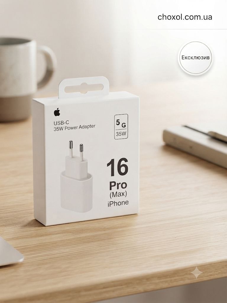 Зарядний пристрій мережевий USB-C 35W Power Adapter.
