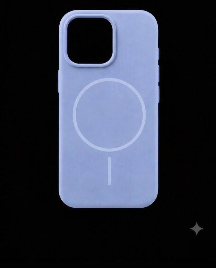 Silicone Case + MagSafe iPhone блакитний