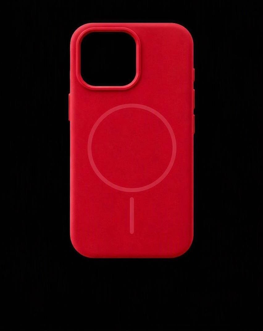 Silicone Case + MagSafe iPhone червоний