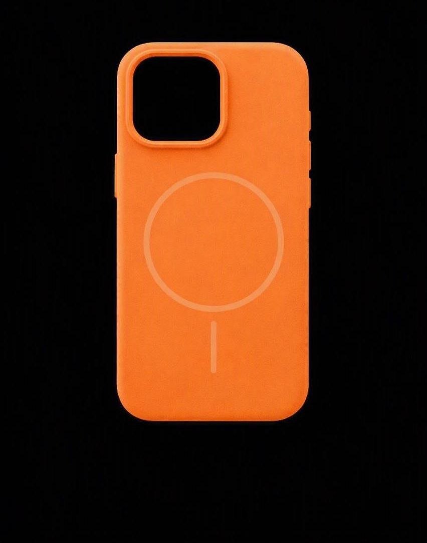 Silicone Case + MagSafe iPhone оранжевий